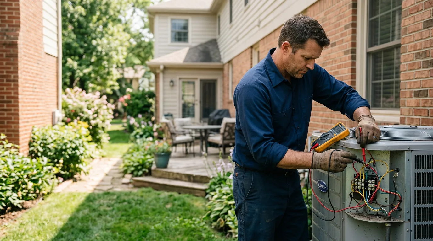 HVAC technician working near Covington, LA